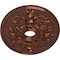 Ekena Millwork Alexa Medallion (Canopies up to 5 5/8"), 30 3/4"W x 21 1/4"H x 3 7/8"ID x 1 5/8"P, Copper Penny CM21X30ALCPS - alternate 4